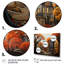 Cozy village in Autumn Moonlit III - Art mural art déco urbain-812988442-812988443