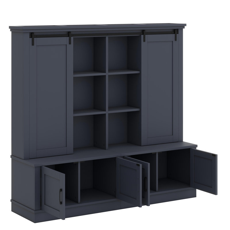 Armoire de vestibule inspirée des arbres avec rails coulissants et solutions de rangement intelligentes