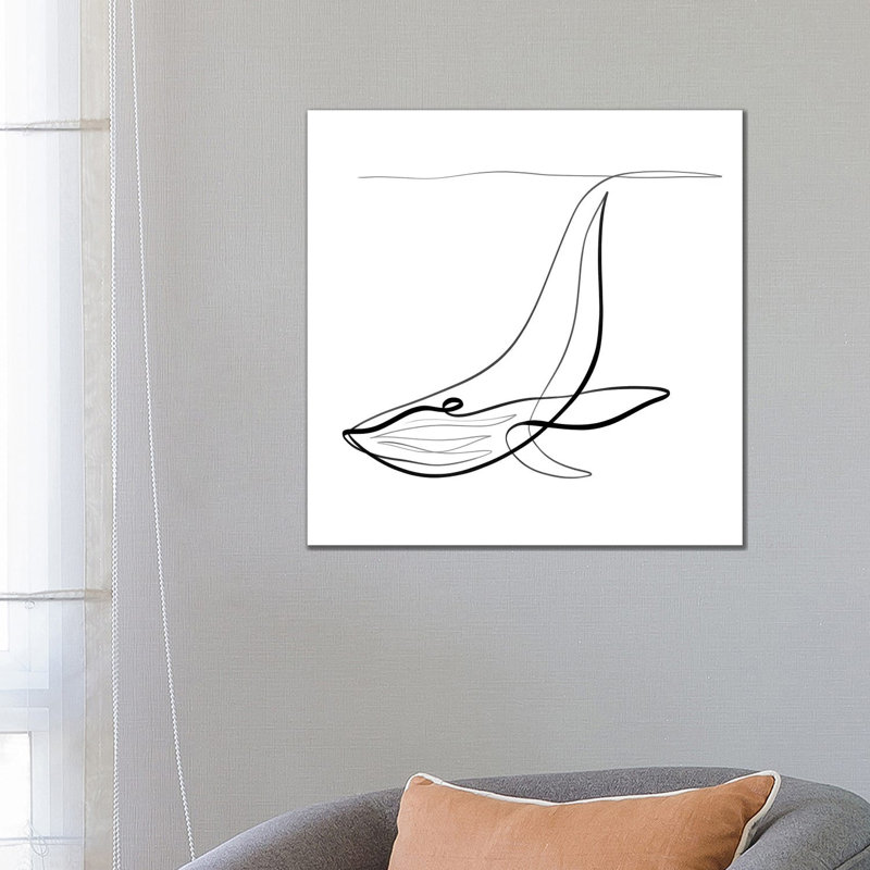 Humpback Whale I by Dane Khy - Wrapped Canvas Gallery-Wrapped Canvas Giclée, 66.04 cm H x 66.04 cm W