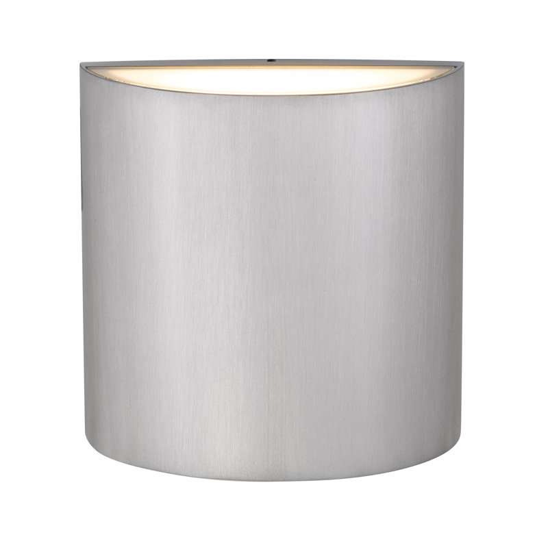LED Wall Sconce With Brushed Aluminum Finish, Brushed Chrome