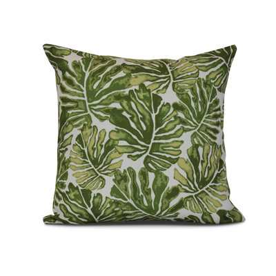 Tropical Resort Floral Reversible Throw Pillow