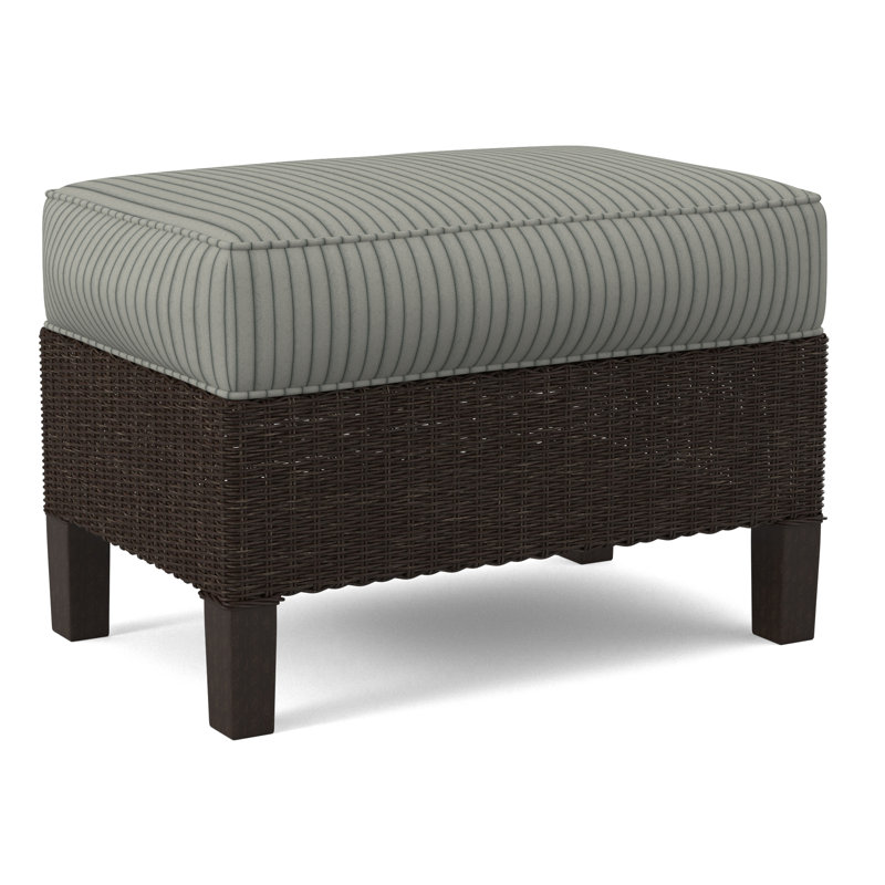 Gibraltar Ottoman, White Performance Fabric; 0851-94, Java