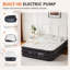 Matelas gonflable gonflable avec pompe intégrée, taille grand 18 po