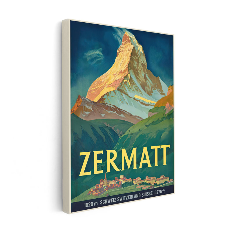 Zermatt, Sans cadre, Canevas, H 18 po x l 24 po