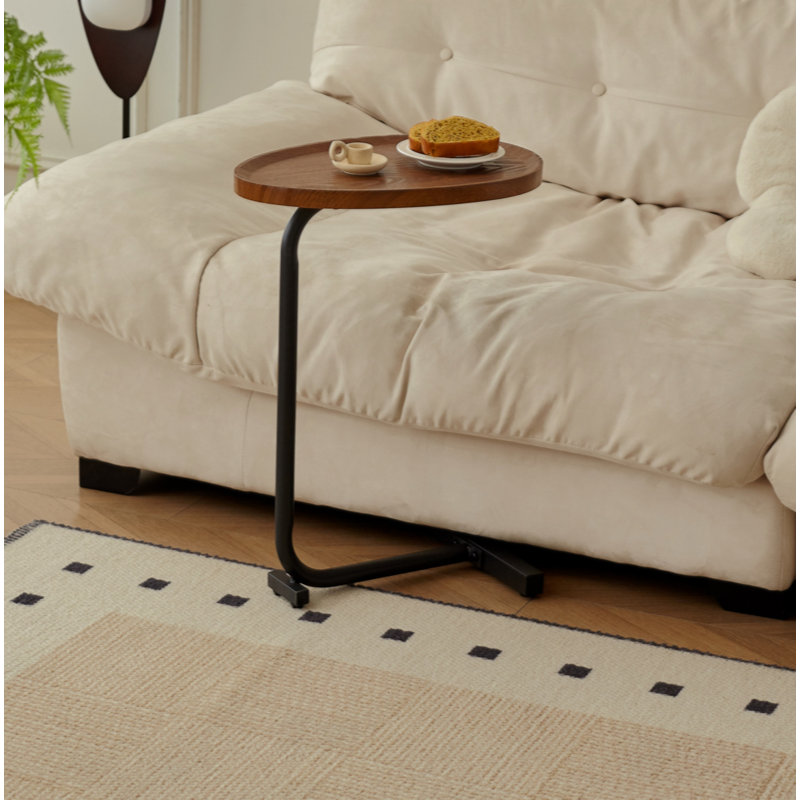 C-Shaped Side Table, Small Sofa Table For Living Room