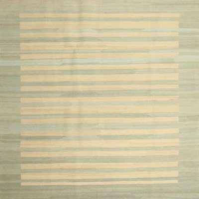 Tapis en vert clair/gris clair contemporain