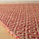 Tapis géométrique tissé à plat à la main rose / beige Cowans