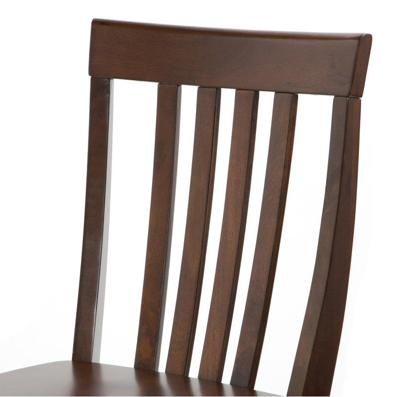 Tabouret de bar et de comptoir à siège capitonné en losange, Acajou, Tabouret de bar (assise de 30 po de hauteur)