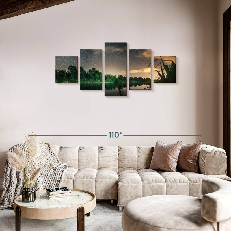 Lake Scenic View, 34" H x 74" W