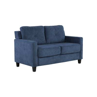 Navy Chenille 2 Seater Loveseat
