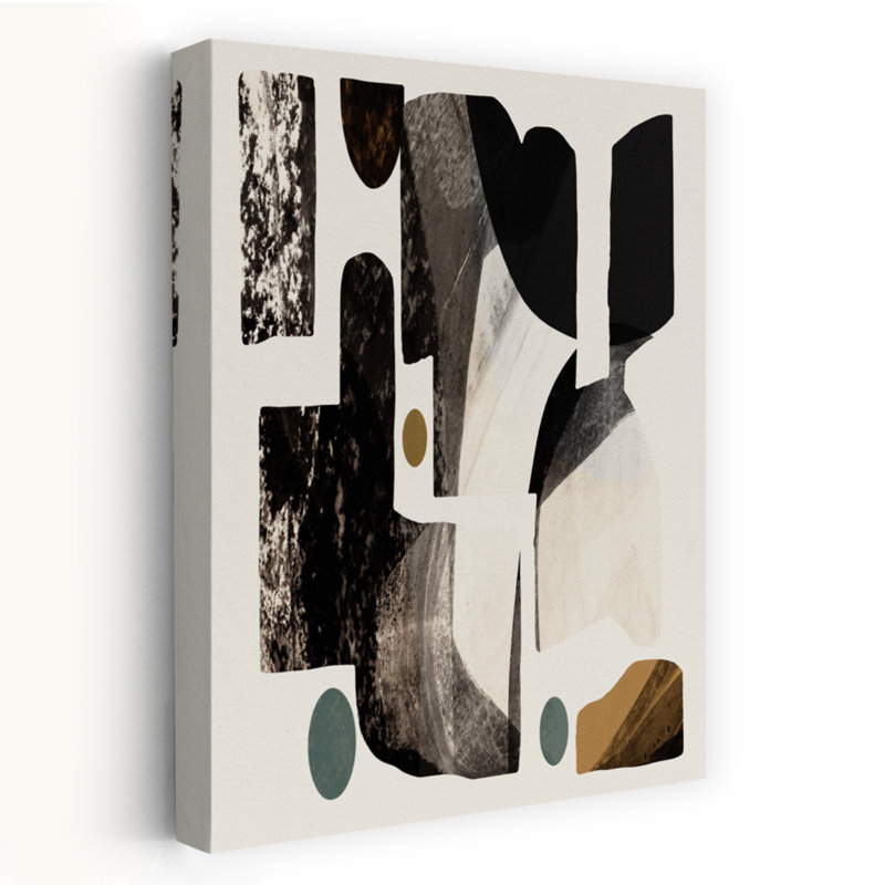 «Midnight Serenity Abstract», art mural contemporain audacieux, H 60 po x l 40 po