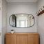 Miroir ovale encadré pour mur-530020432
