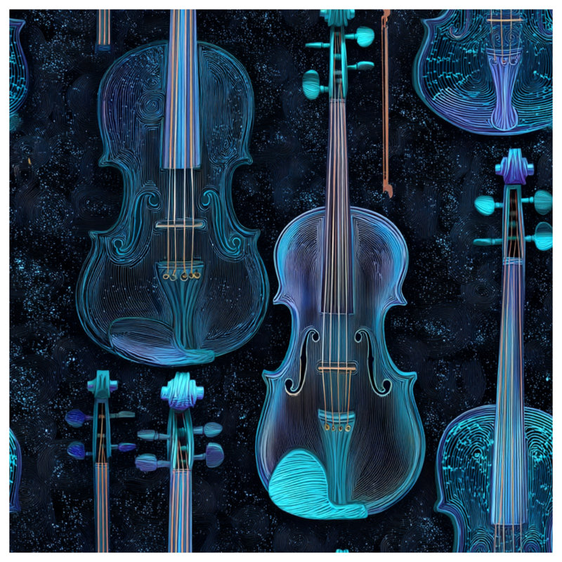 Housse de couette Violin Bedding Music Modern, Lit simple