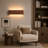Black Walnut Linear LED Touch Wall Sconce
