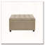 Pouf de rangement carré avec dessus capitonné et garniture cloutée-1218612363