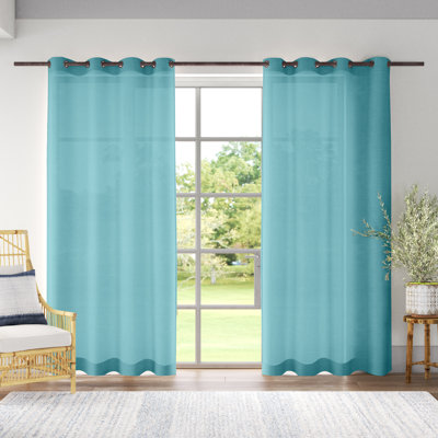 Breanna Semi Sheer Curtain Pair