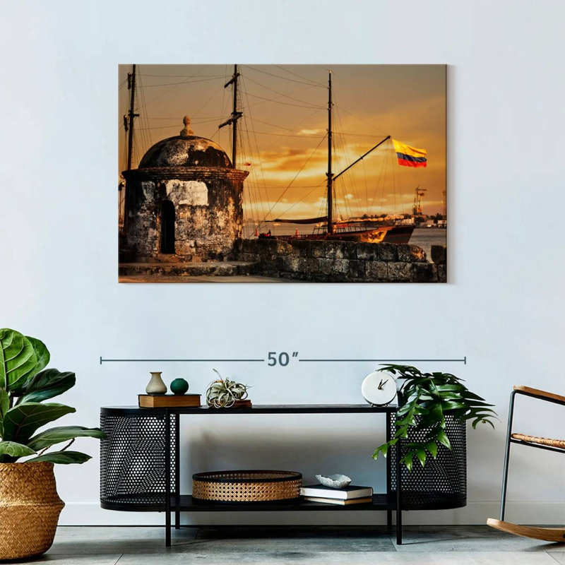 Castillo San Felipe De Barajas, 30" H x 45" W