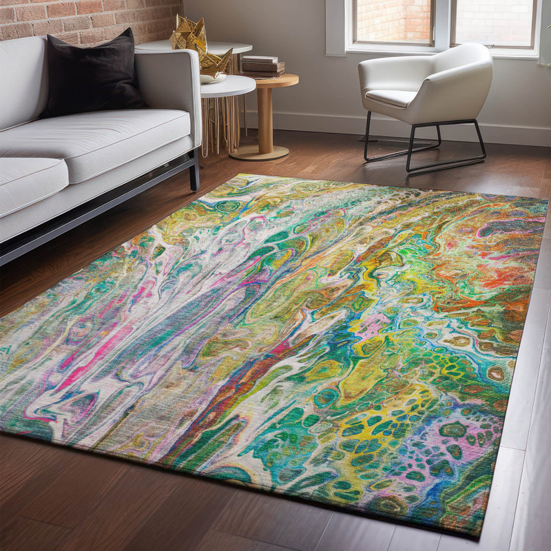Tapis vert Cerrito AMF602 lavable à la machine de qualité supérieure, Rectangle 9 pi x 12 pi