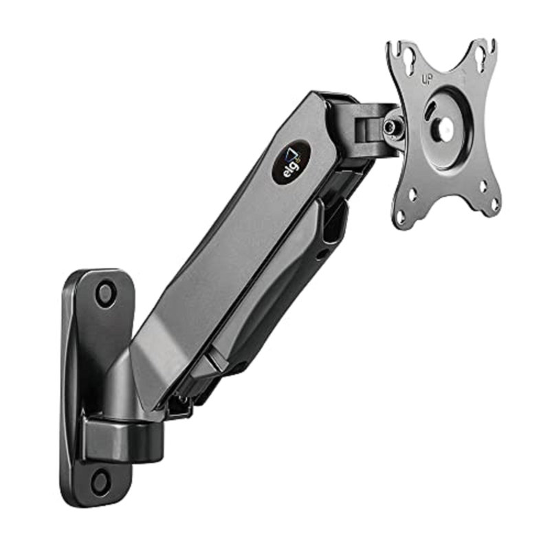 ELG F410 Full Motion Swivel Monitor Desk Wall Mount Arm Stand Gas Spring for 17”-35” VESA Screen