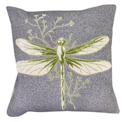 Yvelines Abstract Green Sqaure Throw Cushion