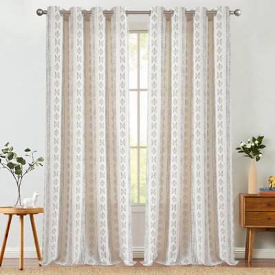 Amadas Linen Semi-Sheer Curtain Pair