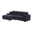 Oversized Solid Wood L-Shaped Sectional Sofa Chaise With Deep Seat-213176170-213176085