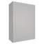 Meuble mural standard HOMEIBRO Cozy Design, en contreplaqué, prêt à assembler, 45,7 cm (L) x 30,5 cm (P) x 106,7 cm (H), couleur gris tourterelle.-925975470-926327722