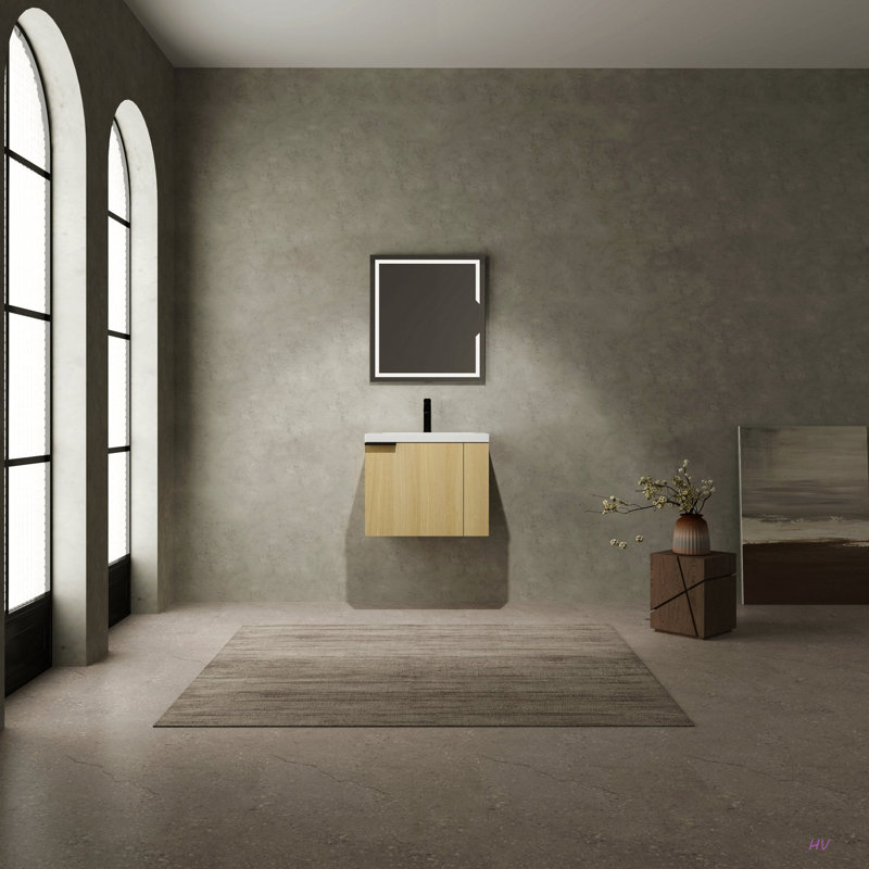Ensemble de meuble-lavabo de salle de bain 24 po pour grand espace, ensemble d'armoires de salle de bain moderne, ensemble d'armoires de salle de bain (composable)