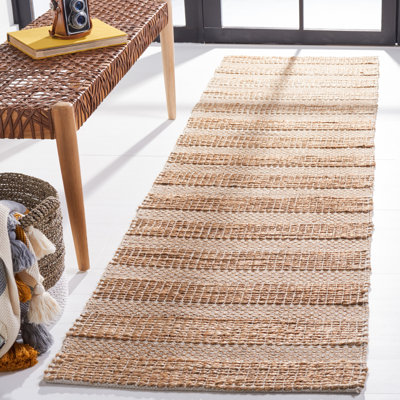 Abianna Geometric Flatweave Ivory/Natural Area Rug