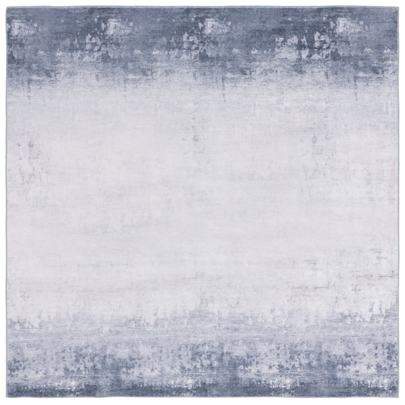 Janosh Monica Performance Machine Washable Abstract Rug, Square 6'