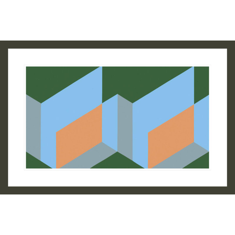 «Tautonyme» par Josef Albers - reproduction d'art encadrée, H 19,31 po x l 29,5 po