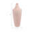 Earthenware Decorative Vase with Sculpted Ridged Design-593475459