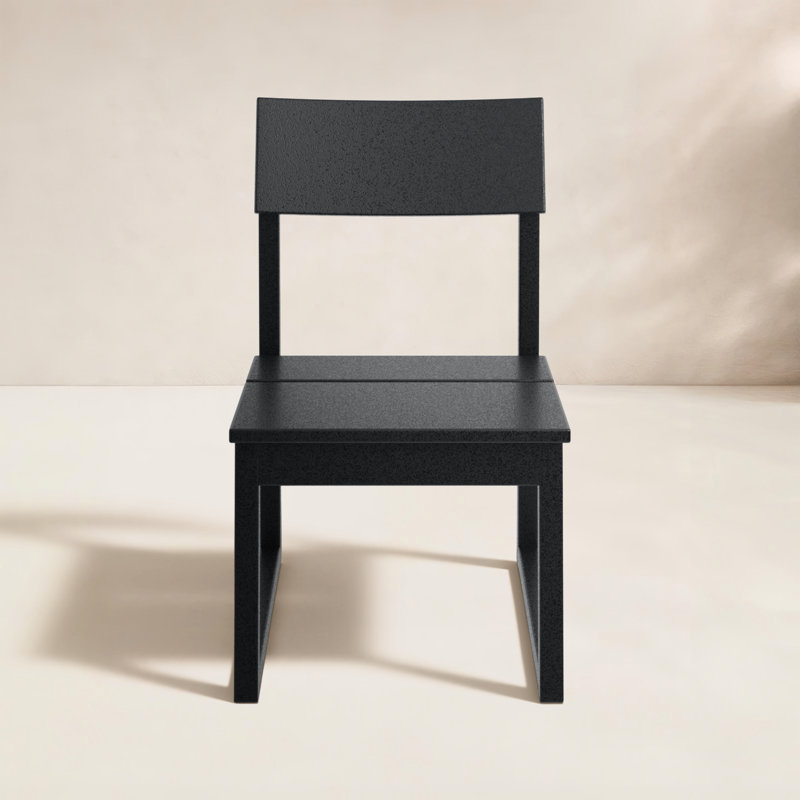 Chaise d'appoint de salle à manger EDGE, Noir, noir, noir, noir