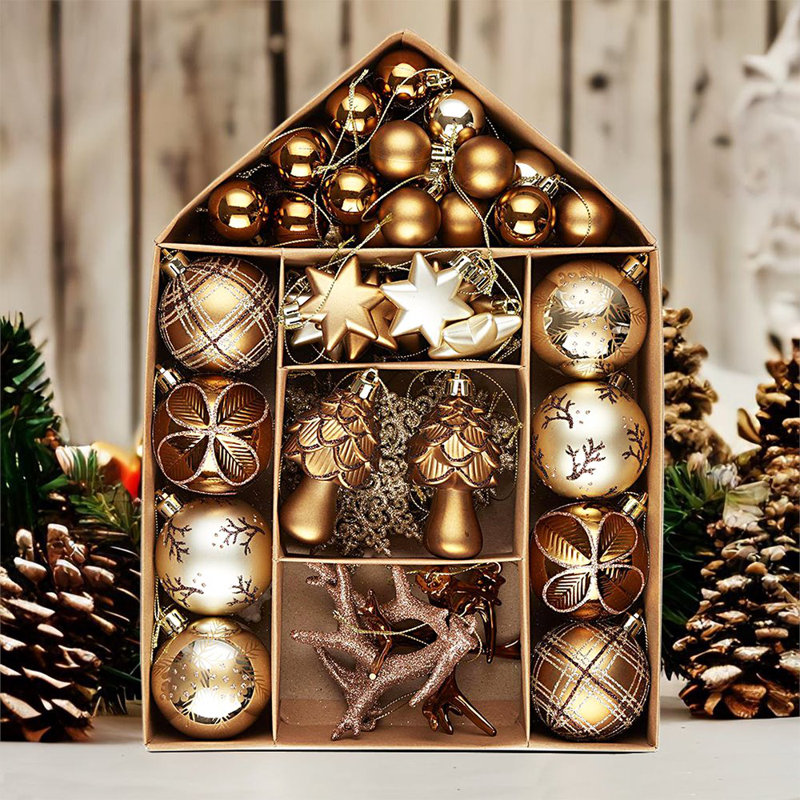 Ensemble d'ornement boule de Noël 70 pièces Jaqulynn
