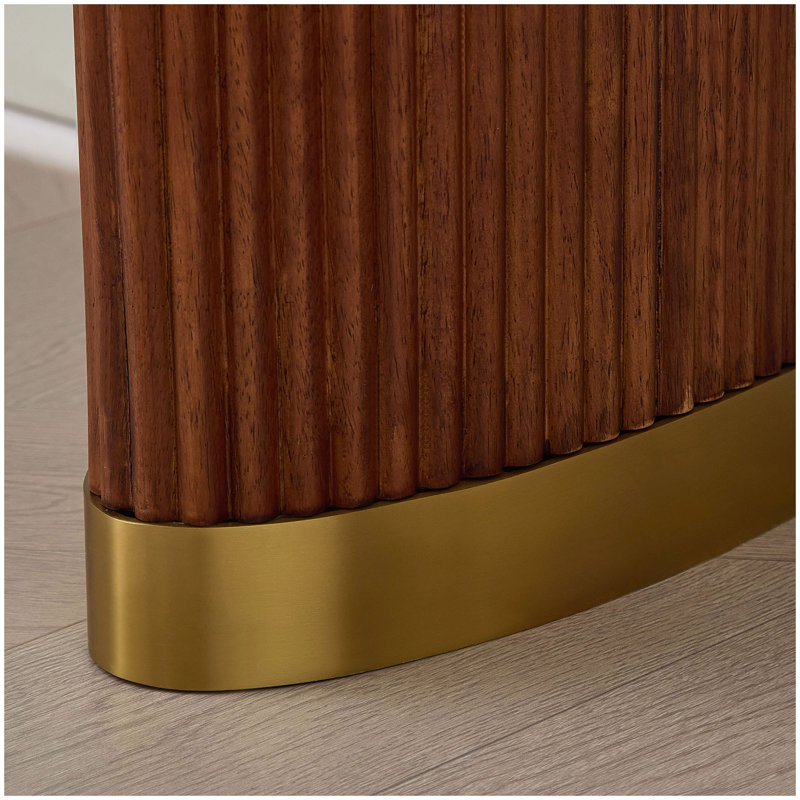 Length 59.1 Inch Entryway Table for Living Room,Narrow Console Table with Unique Stainless Steel legs Design, Modern Design MDF Sofa Table Entrance Table for Hallway, Entrance,Apartment,Brown
