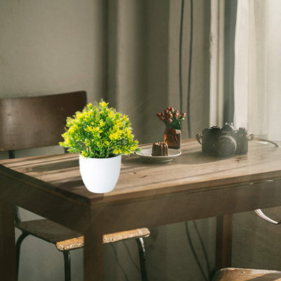 Centre de table fleurs en pot