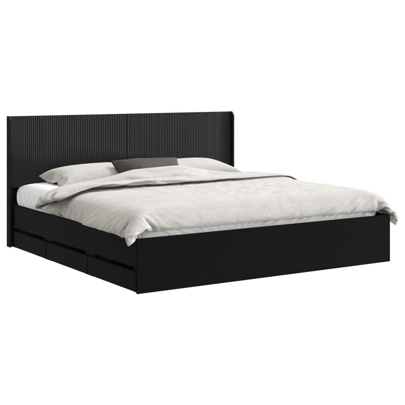 Bed, European Double (140 x 200 cm), Black