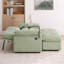 Canapé moderne ajustable 2 places avec rangement, structure en bois chenille pour salon