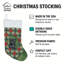 Chaussette de Noël noire carlin