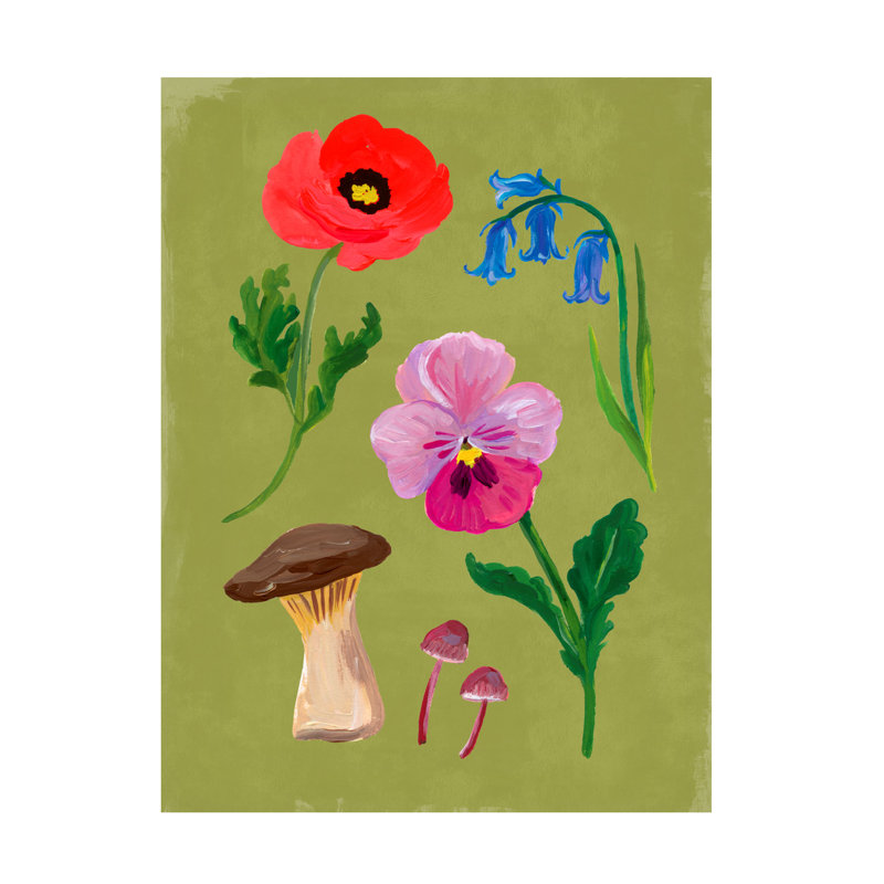 Art mural sur toile tendue - Victoria Barnes, «Spring Forager II», art mural pour salon, chambre à coucher ou bureau - 24 x 32