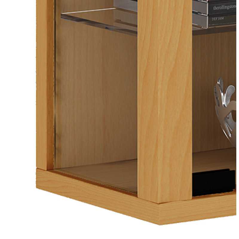 Berry Hill Display Cabinet with Lighting, Beech