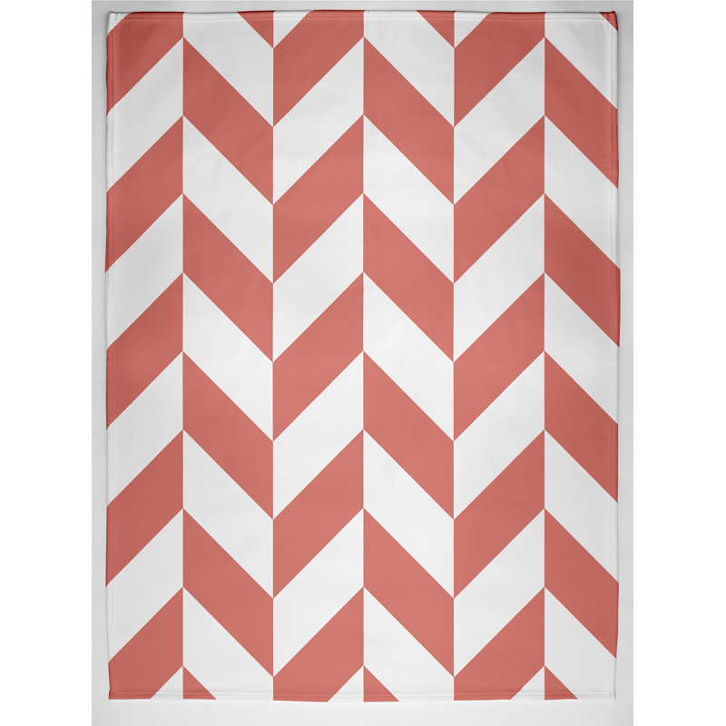 Solange Plain Weave / Muslin Throw Blanket, Orange