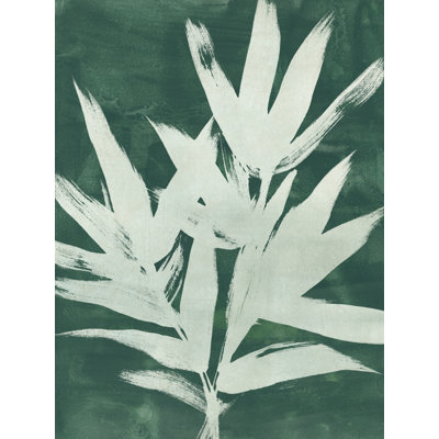 Tayeko Water Palm Fossil II by June Erica Vess - Wrapped Canvas Print