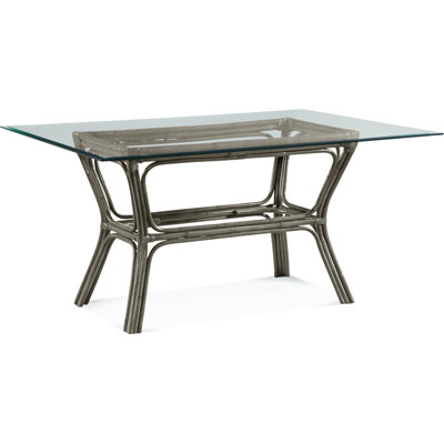 Trellis Glass Top Dining Table