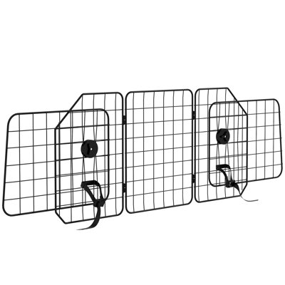 Dog Guard Adjustable Width Foldable Headrest for SUVs Vans Black