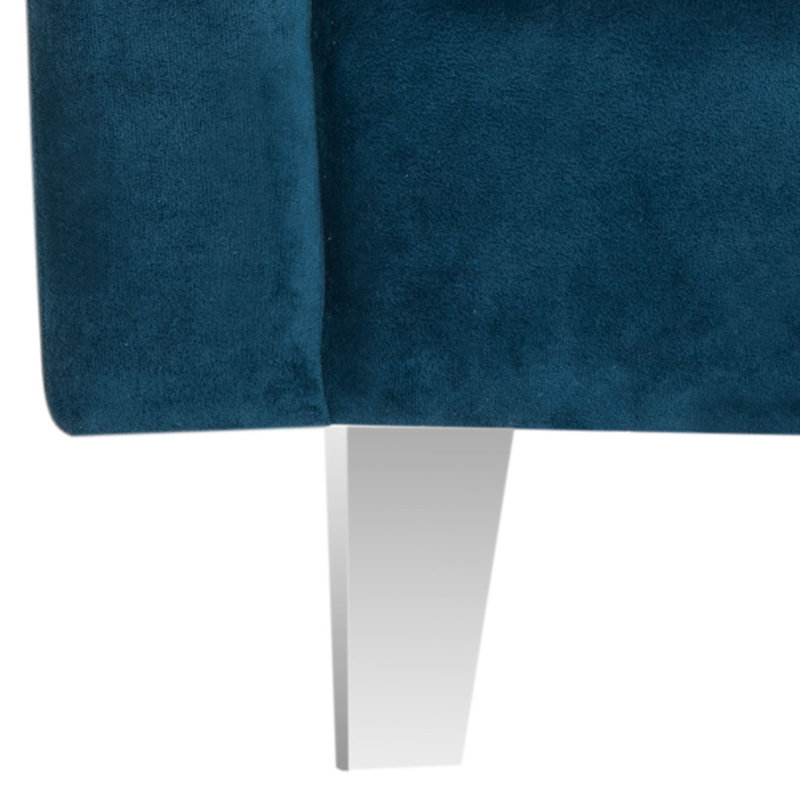 Fauteuil Anders, Bleu marine / transparent
