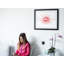 Red Splatter Lips - Single Picture Frame Print