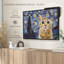 «Isaias Lost Kitty Starry Night», reproduction sur toile-102746578