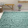 Jonson Ikat Hand Hooked Grey/Blue Area Rug