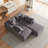 Boneless L Shaped Sectional with 6 Pillows-785336798
